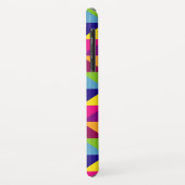 Gepersonaliseerde kleurrijke gewatteerde look drie Case-Mate iPhone case (Achterkant/links)