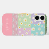 Gepersonaliseerde  kleurrijke girly daisy Roze bla Case-Mate iPhone Case (Achterkant (horizontaal))
