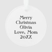 Gepersonaliseerde kleurrijke Glazen in lood vlinde Ornament (achterkant)