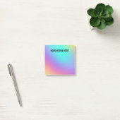 Gepersonaliseerde kleurrijke gradiënt post-it noti post-it® notes (Kantoor)