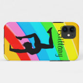 GEPERSONALISEERDE KLEURRIJKE GYMNASTIEK IPHONE CAS Case-Mate iPhone CASE (Achterkant (horizontaal))