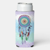 Gepersonaliseerde kleurrijke Hand getrokken Dreamc Seltzer Blikjeskoeler (Seltzer Achterkant)