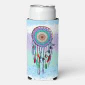Gepersonaliseerde kleurrijke Hand getrokken Dreamc Seltzer Blikjeskoeler (Seltzer Voorkant)