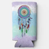 Gepersonaliseerde kleurrijke Hand getrokken Dreamc Seltzer Blikjeskoeler (Achterkant)