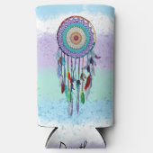 Gepersonaliseerde kleurrijke Hand getrokken Dreamc Seltzer Blikjeskoeler (Voorkant)