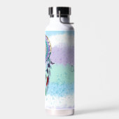 Gepersonaliseerde kleurrijke Hand getrokken Dreamc Waterfles (Links)