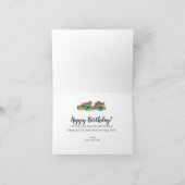 Gepersonaliseerde kleurrijke Happy Birthday Kaart (Binnen)