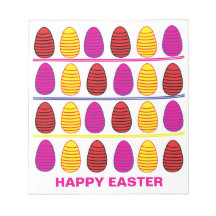 Gepersonaliseerde kleurrijke Happy Easter Eggs Pat