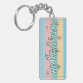 Gepersonaliseerde kleurrijke Heartstopper Sleutelhanger (Voorkant Links)