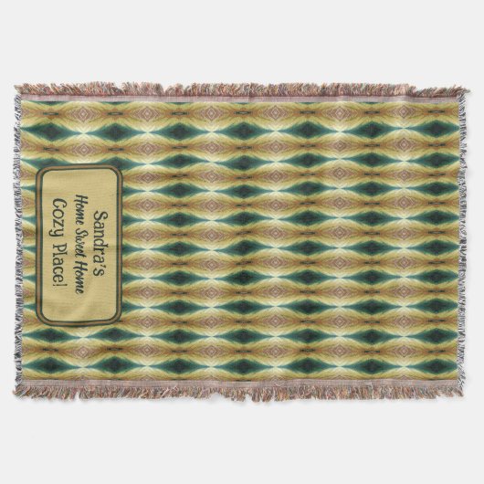 Gepersonaliseerde kleurrijke herfstbladeren, Abstr Deken (Voorkant)