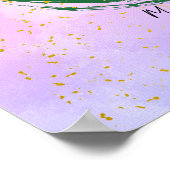 Gepersonaliseerde kleurrijke Kerstmis Poster (Hoek)