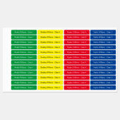 Gepersonaliseerde kleurrijke Kinder terug naar sch Labels (Vel)
