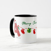 Gepersonaliseerde kleurrijke letternaam Vrolijk Ke Mok (Voorkant links)