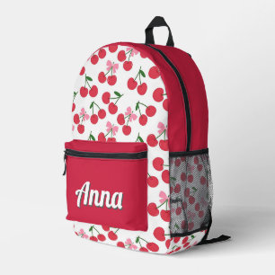 Gepersonaliseerde  kleurrijke moderne girly fruit bedrukte rugzak