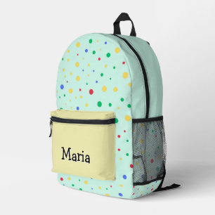 Gepersonaliseerde  kleurrijke moderne Girly Rainbo Bedrukte Rugzak