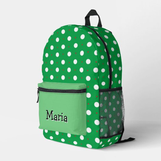 Gepersonaliseerde kleurrijke moderne Girly Rainbo Bedrukte Rugzak (Achterkant Hoek Rechts)