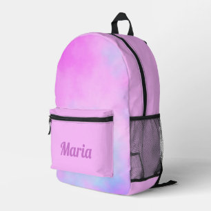 Gepersonaliseerde  kleurrijke moderne Girly Rainbo Bedrukte Rugzak