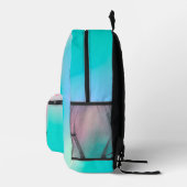 Gepersonaliseerde kleurrijke moderne Girly Rainbo Bedrukte Rugzak (Rechts)