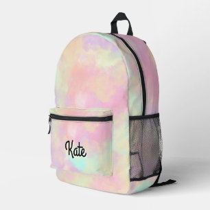 Gepersonaliseerde  kleurrijke moderne Girly Rainbo Bedrukte Rugzak