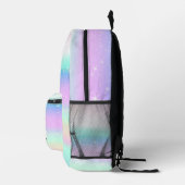 Gepersonaliseerde  kleurrijke moderne Girly Rainbo Bedrukte Rugzak (Rechts)