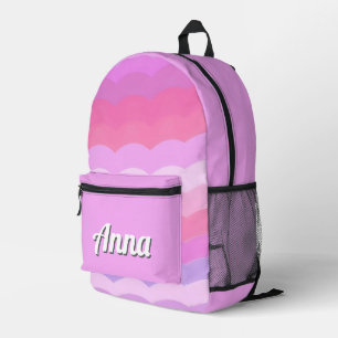 Gepersonaliseerde  kleurrijke moderne Girly Rainbo Bedrukte Rugzak