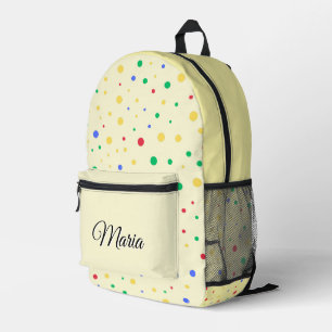 Gepersonaliseerde  kleurrijke moderne Girly Rainbo Bedrukte Rugzak