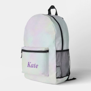 Gepersonaliseerde  kleurrijke moderne Girly Rainbo Bedrukte Rugzak