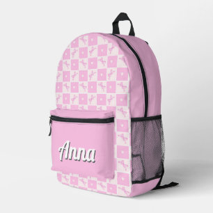 Gepersonaliseerde  kleurrijke moderne Girly Rainbo Bedrukte Rugzak