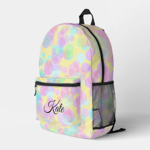 Gepersonaliseerde  kleurrijke moderne Girly Rainbo Bedrukte Rugzak