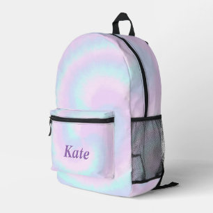 Gepersonaliseerde  kleurrijke moderne Girly Rainbo Bedrukte Rugzak