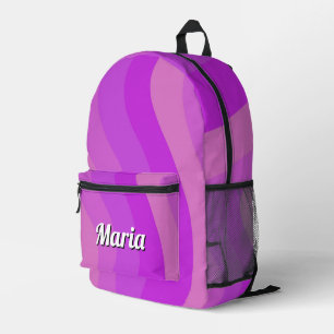 Gepersonaliseerde  kleurrijke moderne Girly Rainbo Bedrukte Rugzak
