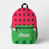 Gepersonaliseerde kleurrijke moderne regenboog gr bedrukte rugzak (Voorkant)