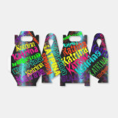 Gepersonaliseerde kleurrijke Neon Lights Favor Box Bedankdoosjes (Uitgevouwen)