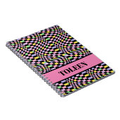 Gepersonaliseerde kleurrijke patroon Notitieboek (Rechterzijde)