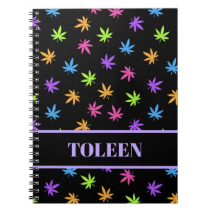 Gepersonaliseerde kleurrijke patroon Notitieboek