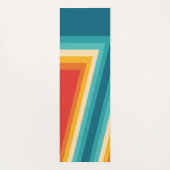 Gepersonaliseerde kleurrijke Retro Stripes - jaren Yogamat (Achterkant)