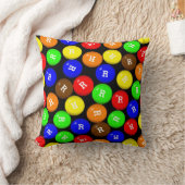 Gepersonaliseerde kleurrijke Snoep met coating cho Kussen (Deken)