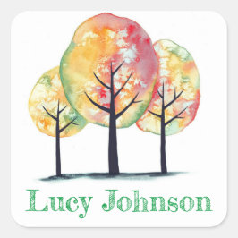 Gepersonaliseerde kleurrijke stickers