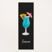 Gepersonaliseerde kleurrijke tropische Drink Yogamat (Voorkant)