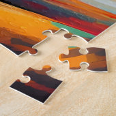 Gepersonaliseerde Kleurrijke Vallei Ontsnapping Legpuzzel (Zijkant)
