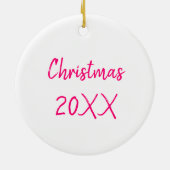 Gepersonaliseerde kleurrijke vlinder gepersonalise keramisch ornament (Achterkant)