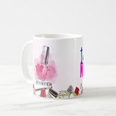 Gepersonaliseerde kleurrijke, volledig genaide IT- Koffiemok (Voorkant links)