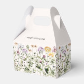 Gepersonaliseerde kleurrijke Wildflower Garden Bedankdoosjes (Achterkant)