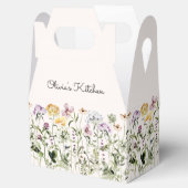 Gepersonaliseerde kleurrijke Wildflower Garden Bedankdoosjes (Geopend)