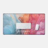 Gepersonaliseerde kleurrijke zonsondergang op Zee  Bureaumat (Keyboard & Muis)