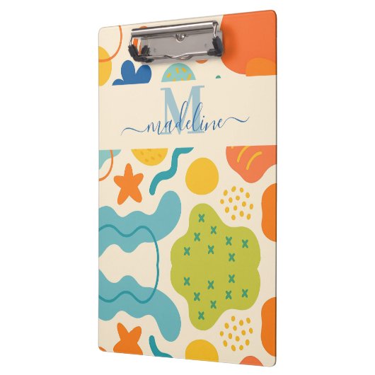 Gepersonaliseerde Kleursplash Abstract Klembord (Links)