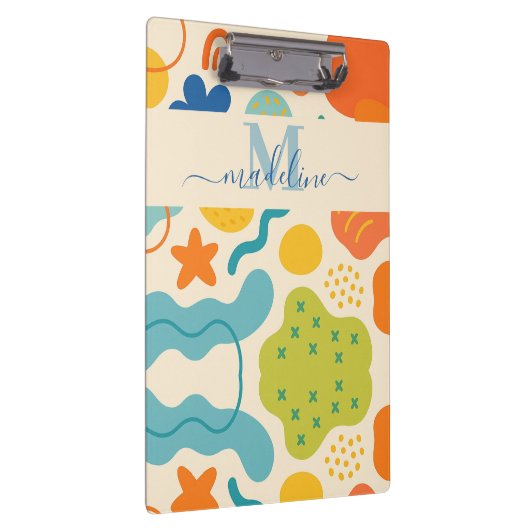 Gepersonaliseerde Kleursplash Abstract Klembord (Rechts)