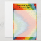 Gepersonaliseerde kleurstofkleurstof Briefpapier (Voorkant / Achterkant)