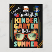 Gepersonaliseerde kleuterschool Afstuderen Hallo Aankondigingskaart (Voorkant)