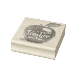 Gepersonaliseerde kleuterschool leraar Red Apple Rubberstempel